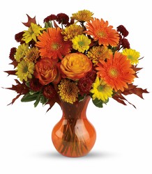 Teleflora's Forever Fall from Schultz Florists, flower delivery in Chicago